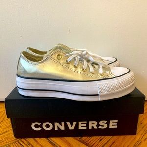 Converse Lace Up Platform Sneakers - All Star. Worn only twice. Too big for me!